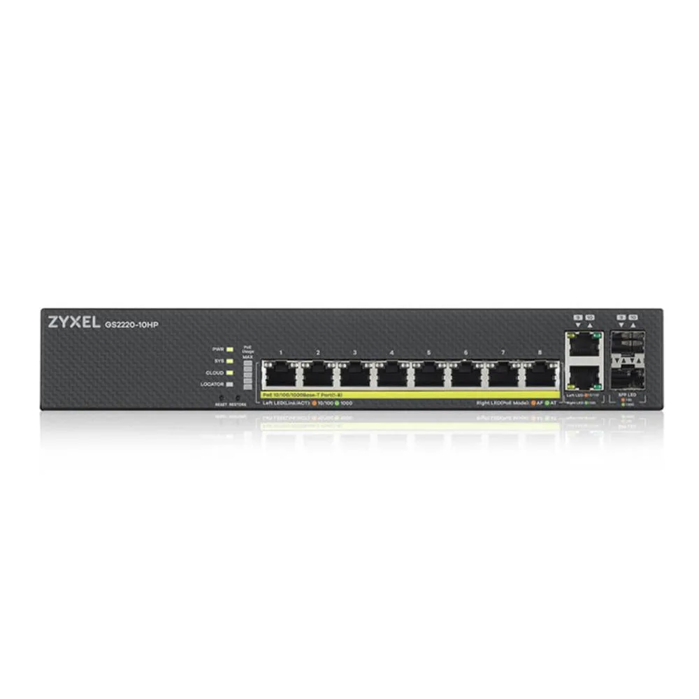 Switch 12 puertos zyxel gs2220 - 10hp - eu0101f