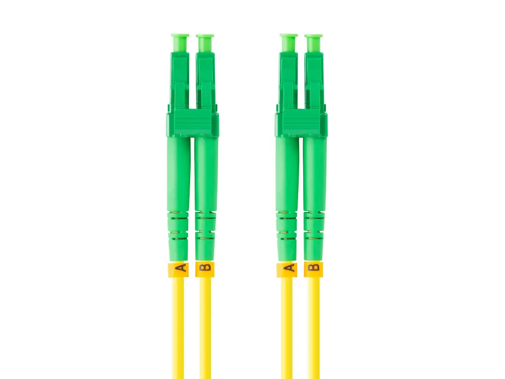 Latiguillo fibra optica lc - apc lanberg 2m mono duplex g657a1 lszh amarillo
