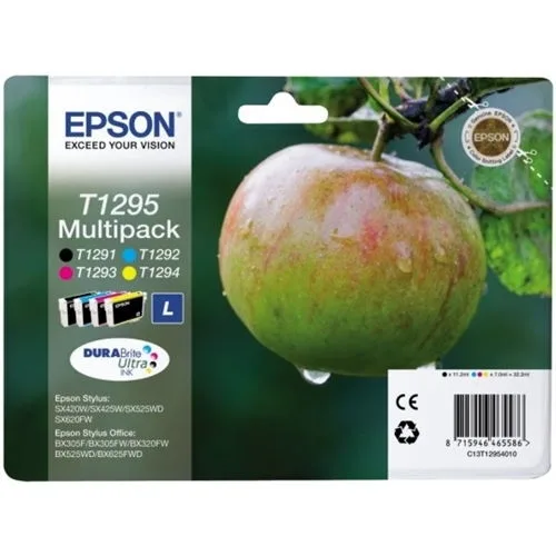 Multipack tinta epson c13t12954012 negro - cian - magenta - amarillo manzana