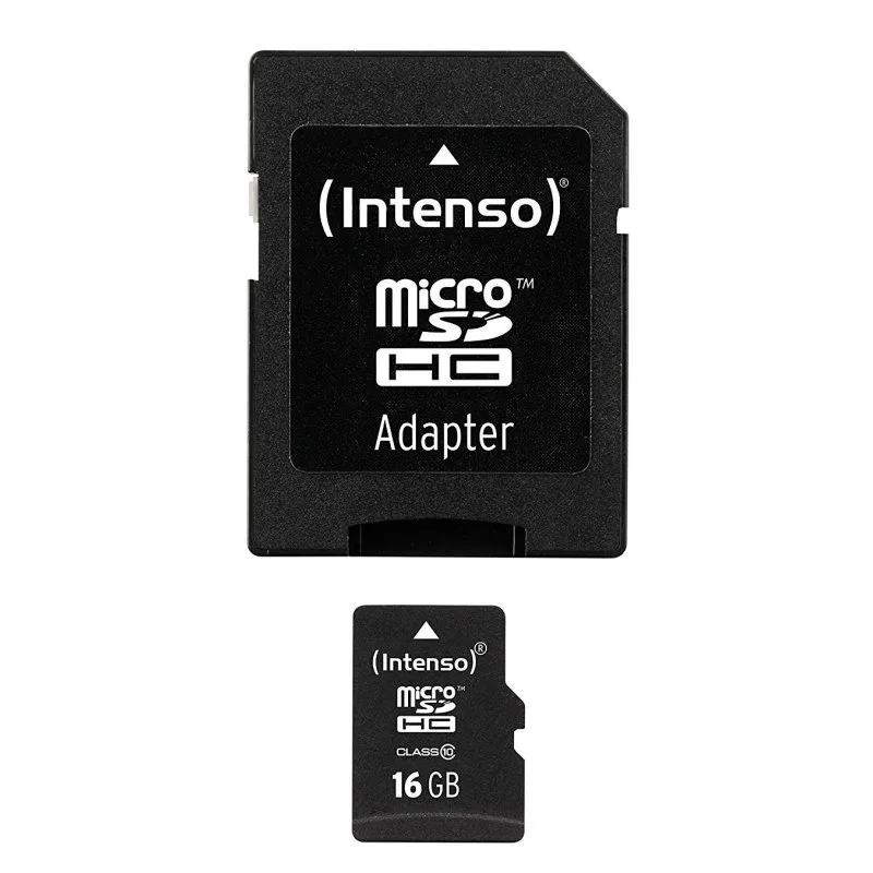 Intenso 3413470 Micro SD clase 10 16GB c-adapt