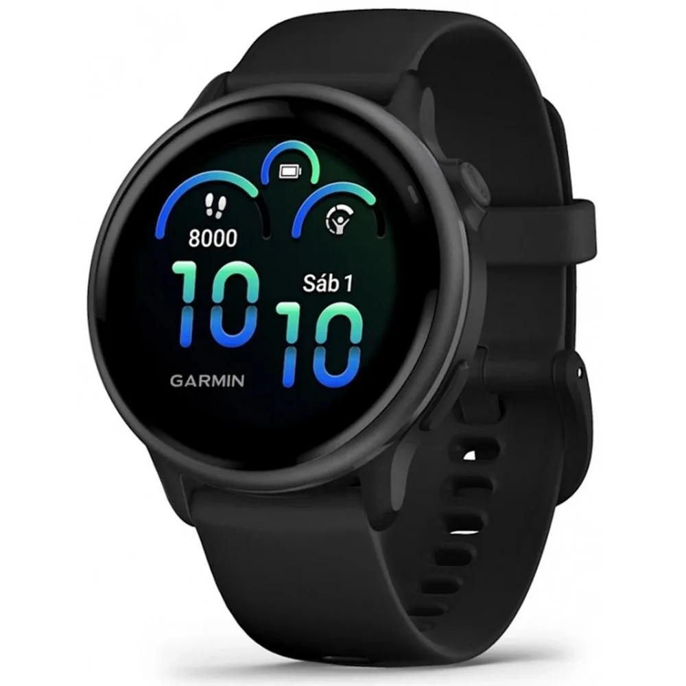 Smartwatch garmin vívoactive 6 amoled 8gb gps nfc monitor salud negro
