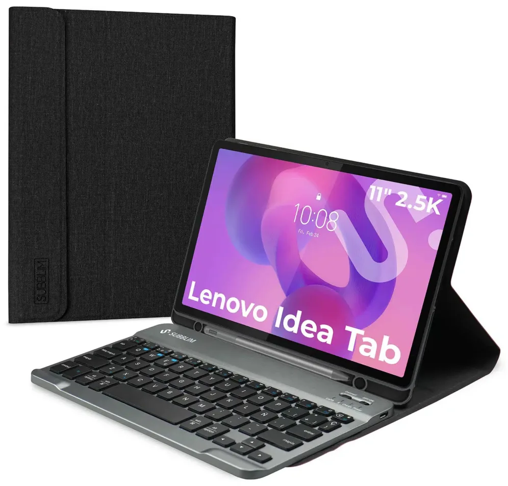 Funda con Teclado Subblim Keytab Pro BT Lenovo Idea Tab 11" 2025/ Negra