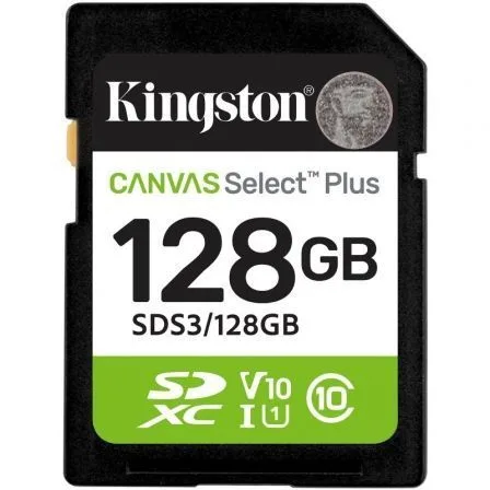 Tarjeta memoria sdxc 128gb kingston canvas select plus uhs - i clase 10