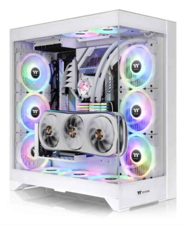 Caja ordenador gaming thermaltake cte e600 mx atx cristal templado blanca