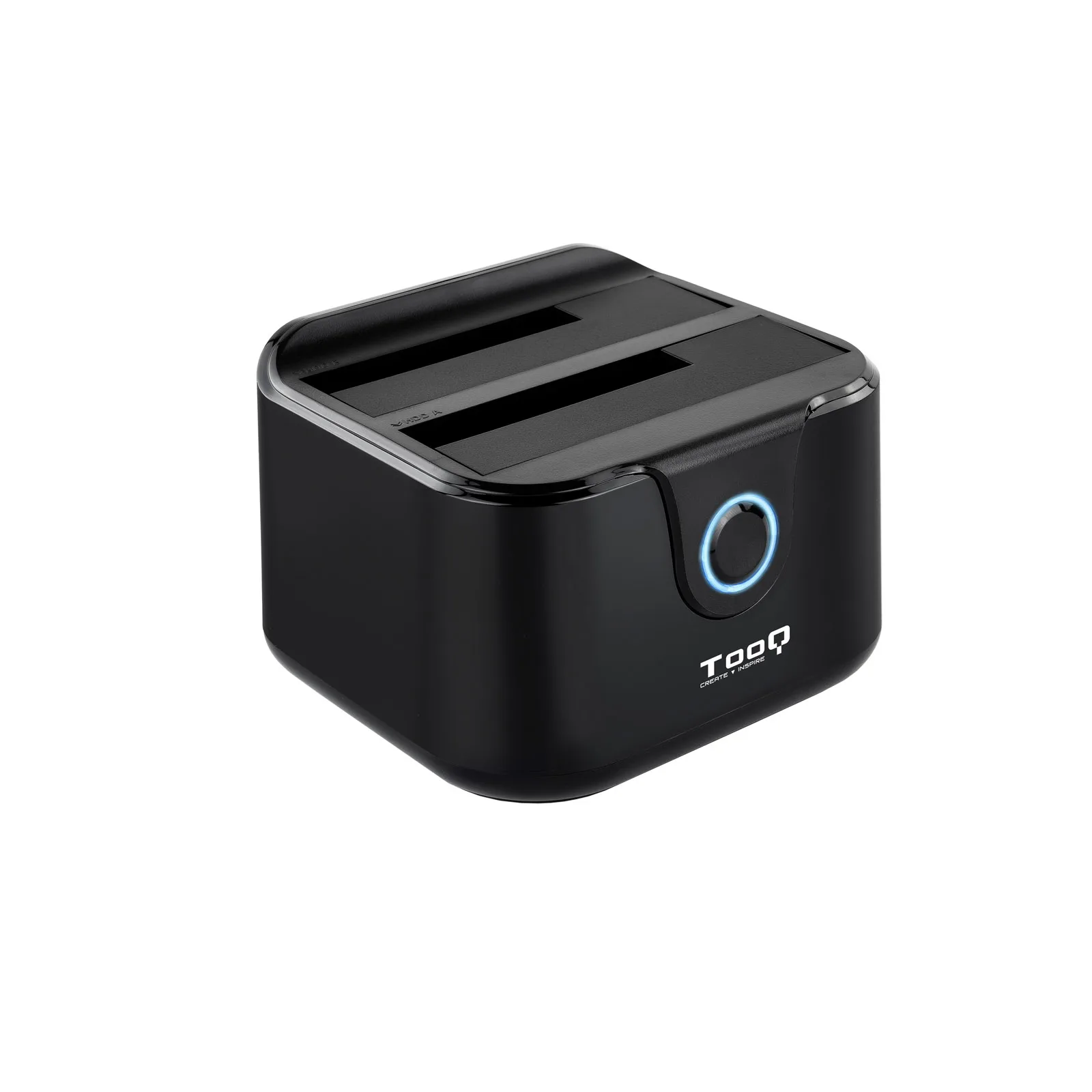 Base dock discos sata tooq 2 bahias 2.5 pulgadas - 3.5 pulgadas - usb 3.0 - funcion clonacion