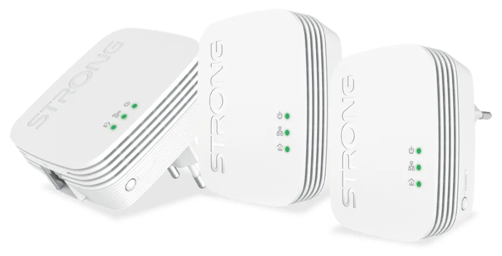 Strong Powerline 600 Triple Pack Mini 600 Mbit/s Ethernet Blanco 3 pieza(s)