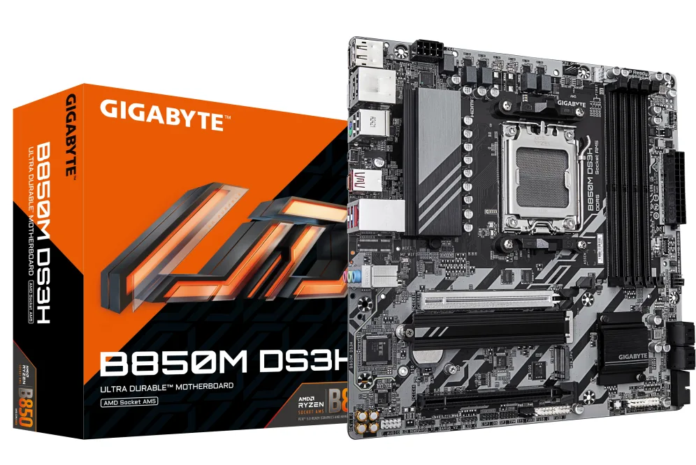 Placa base gigabyte b850m ds3h matx - 4x ddr5
