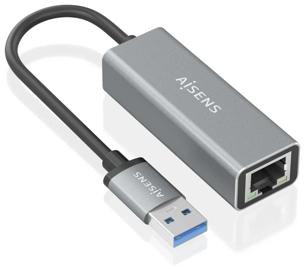 Adaptador USB 3.0 - RJ45 Aisens A106-0897/ 1000Mbps
