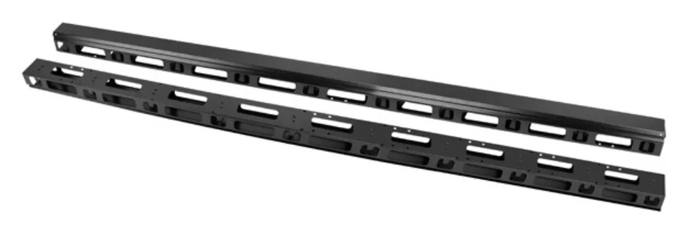 Panel organizador de cables vertical rack 19 pulgadas 47u suelo negro 2 piezas
