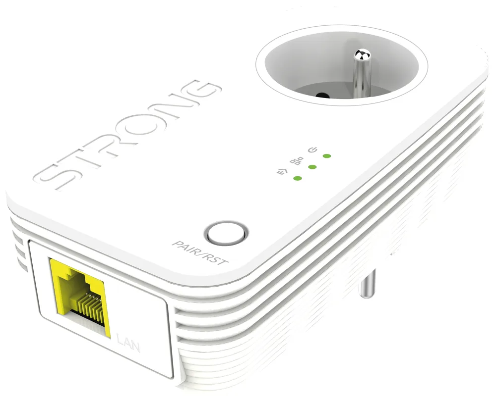 Strong PL1000SDUOEU adaptador de red PowerLine 1000 Mbit/s Ethernet Blanco 1 pieza(s)