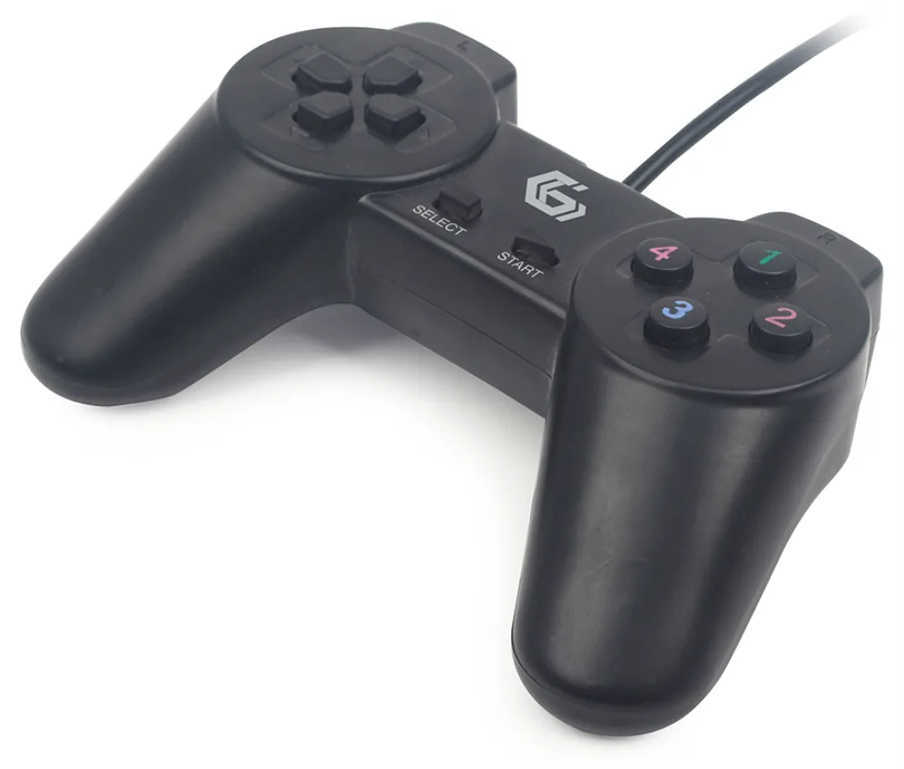Gembird JPD-UB2-01 mando y volante Negro USB 2.0 Gamepad PC