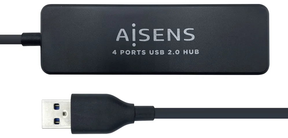 Hub USB 2.0 Aisens A104-0402/ 4xUSB