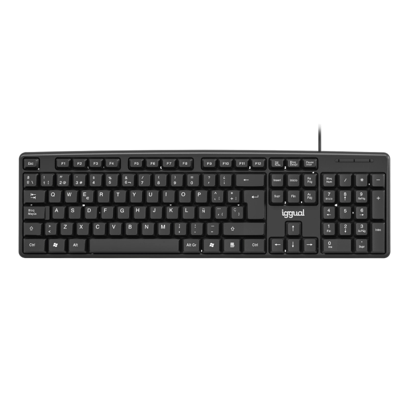 iggual Teclado USB estándar CK-STANDARD-105T negro