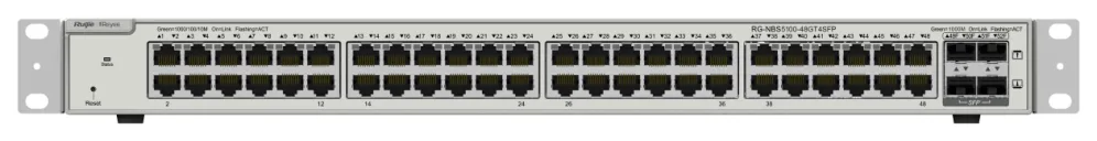 Ruijie Networks RG-NBS5100-48GT4SFP switch Gestionado L3 Gigabit Ethernet (10/100/1000) Negro