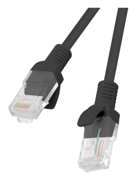 Cable red lanberg latiguillo cat.6 utp 2m negro fluke passed