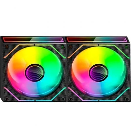 Ventilador mars gaming mf3dprox2r argb 2x 120mm negro