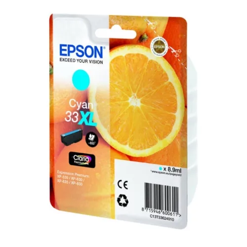 Cartucho tinta epson t336240 xl cian xp350*xp630 - xp635 - xp830 - naranja