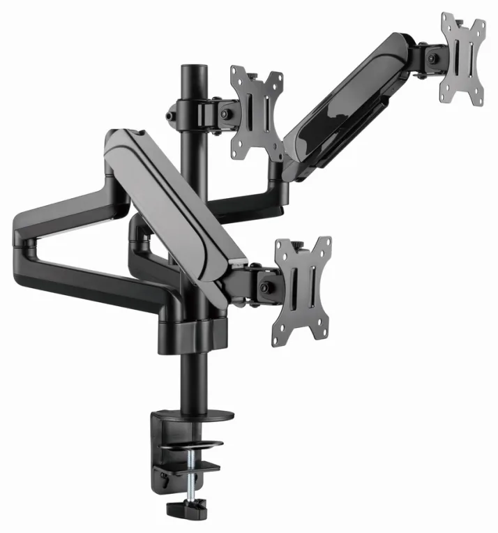Gembird MA-DA3-01 soporte para monitor 68,6 cm (27") Escritorio Negro