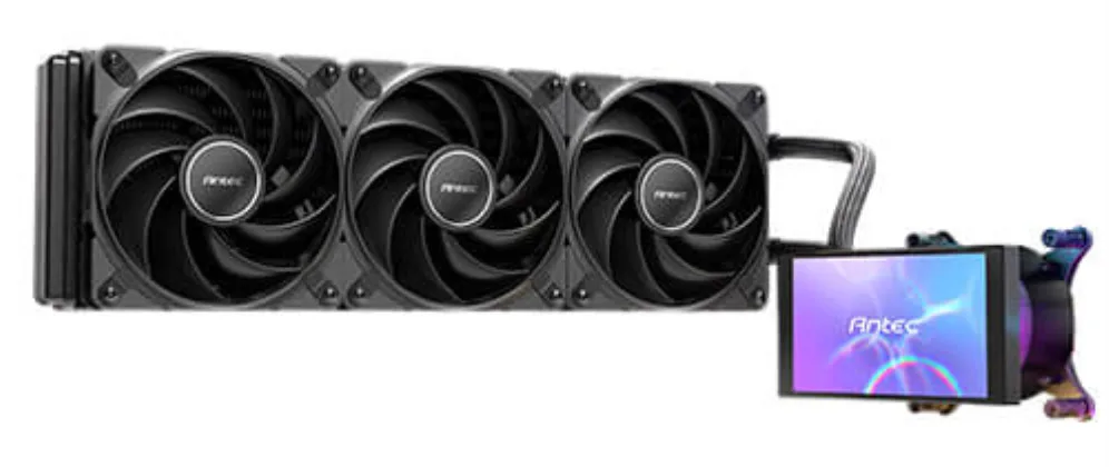 Antec VORTEX VIEW 360 Procesador Sistema de refrigeración líquida todo en uno 12 cm Negro 1 pieza(s)