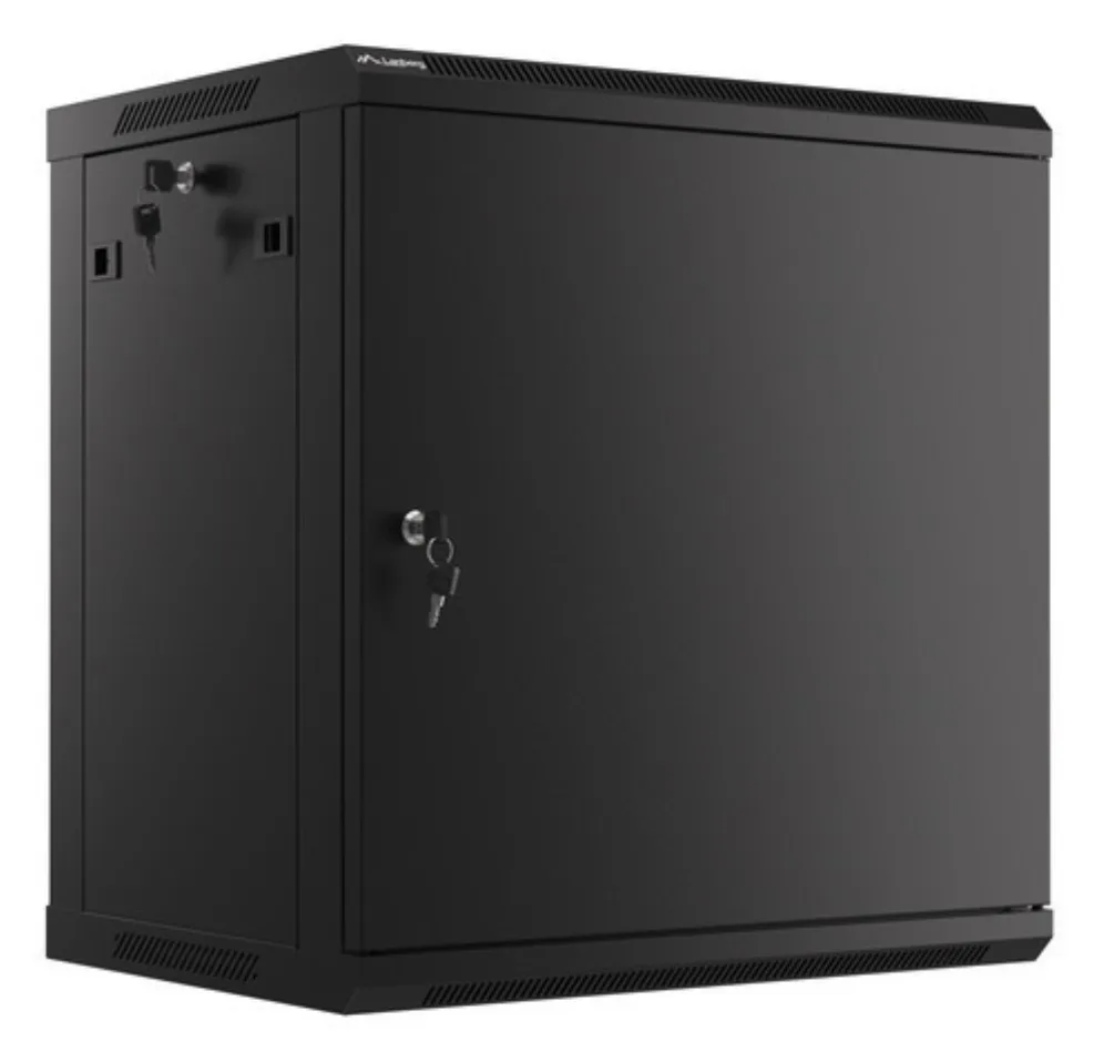 Lanberg WF01-6412-00B armario rack 12U Bastidor de pared Negro
