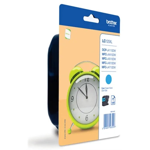 Cartucho tinta brother lc125xlcbp cyan 1200 paginas dcpj4110dw - mfcj4410dw - mfcj4510dw - mfcj4710dw
