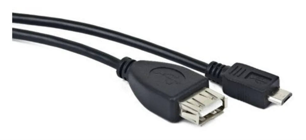 Cable usb lanberg micro m a usb tipo a f 2.0 otg negro 15cm oem