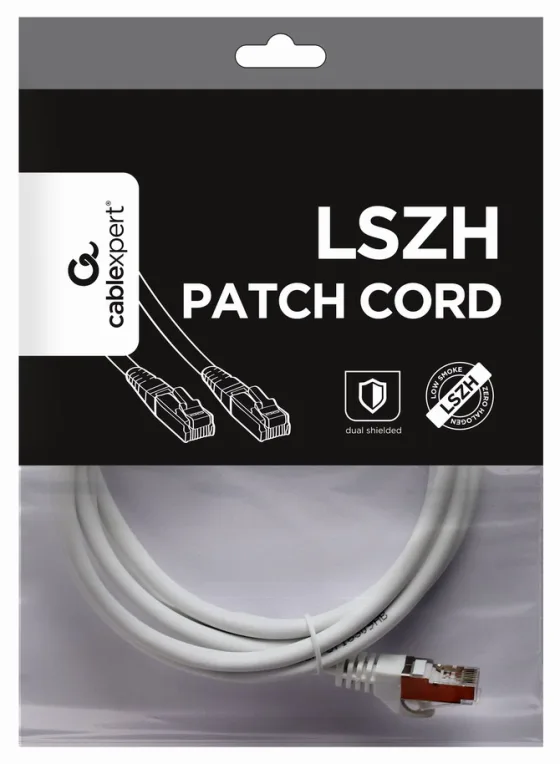 Gembird PP6A-LSZHCU-W-2M cable de red Blanco Cat6a S/FTP (S-STP)