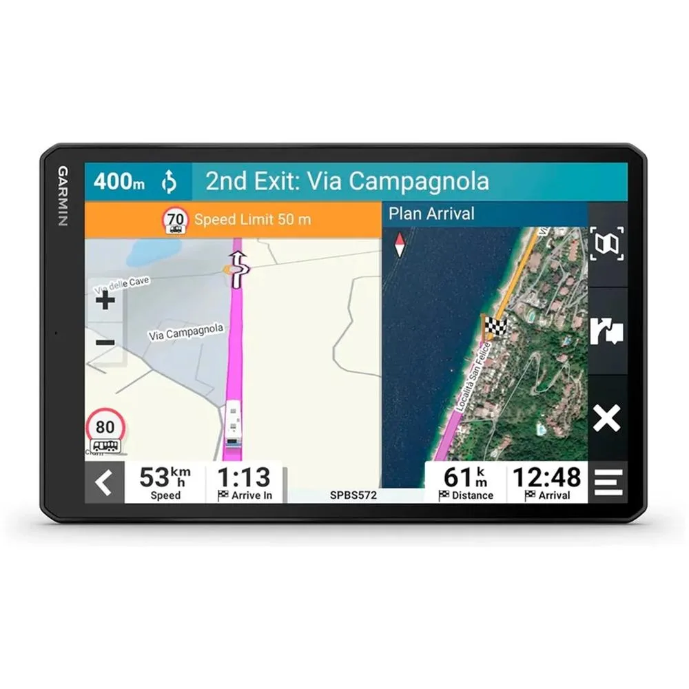 Garmin camper 1095 - eu - navegador gps para caravana con pantalla brillante de 10'' - información de tráfico en tiempo real - voz y asistencia al conductor - color negro