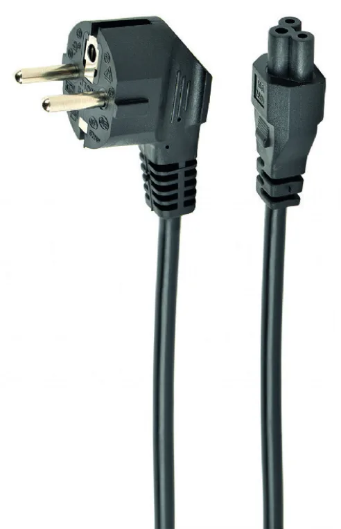 Gembird PC-186-ML12-0.5M cable de transmisión Negro 0,5 m CEE 7/7 C5 acoplador