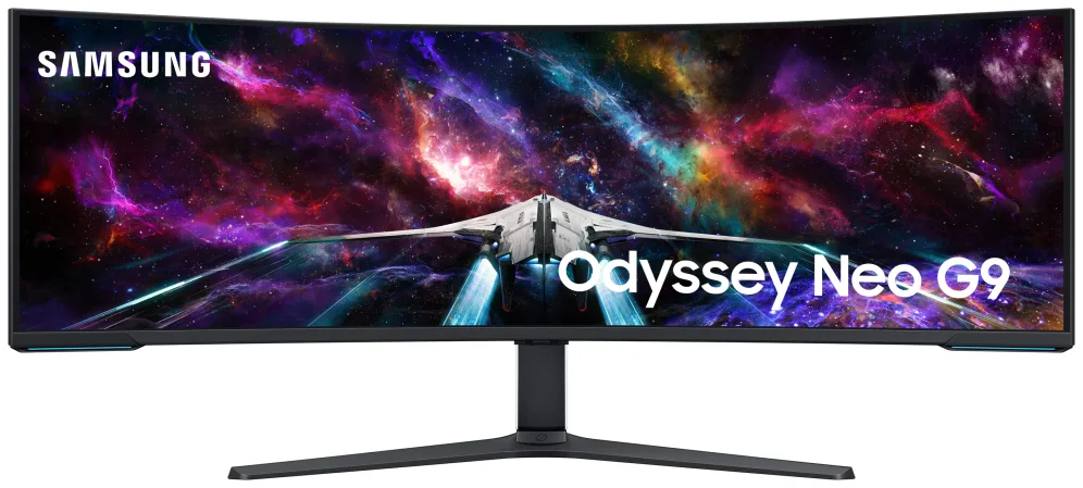 Monitor Gaming Ultrapanorámico Curvo Samsung Odyssey Neo G9 S57CG952NU 57"/ Dual UHD/ 1ms/ 240Hz/ VA/ Regulable en altura/ Blanco