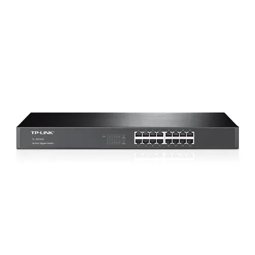 Switch 16 puertos 10 - 100 - 1000 rack 19 pulgadas tp - link