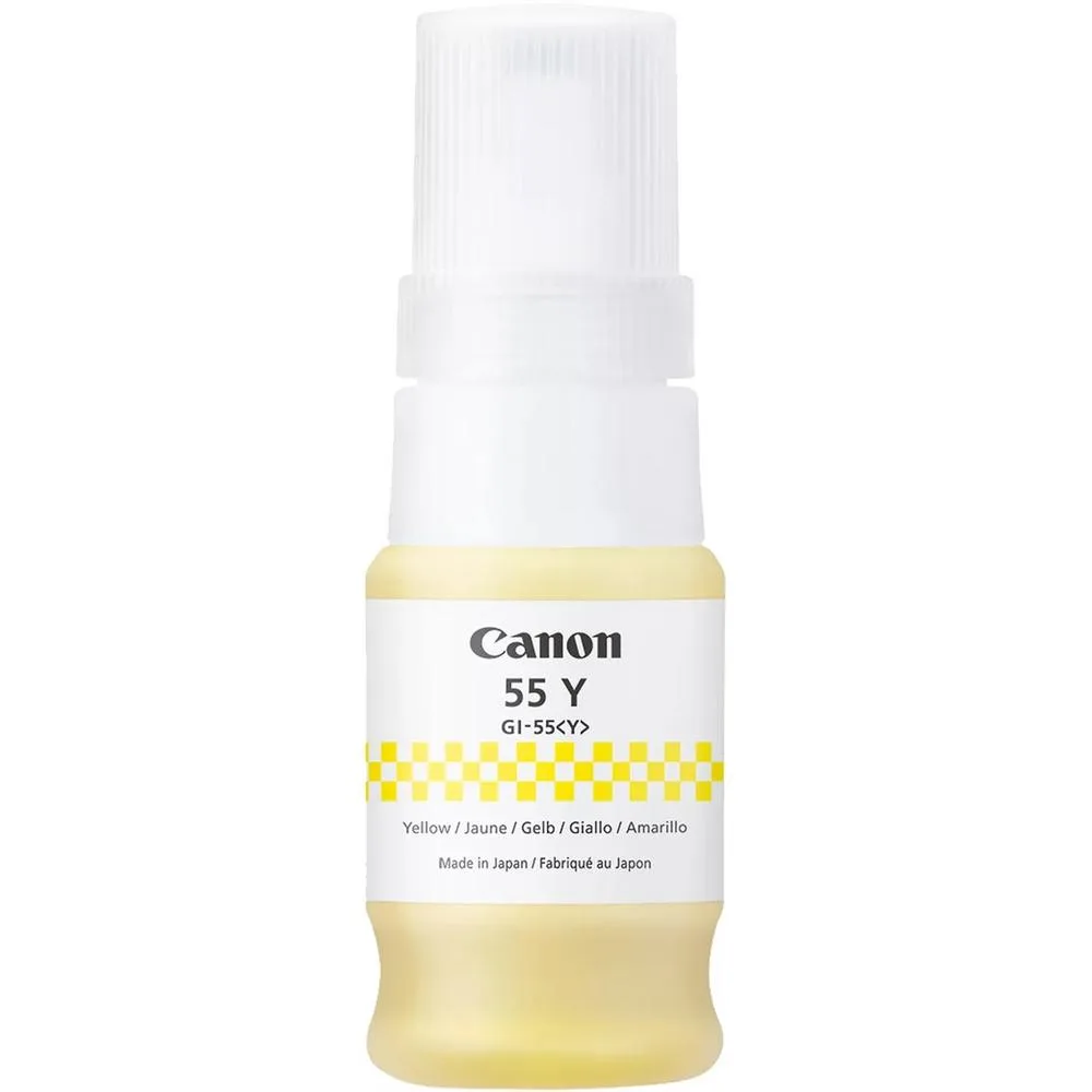 Botella tinta canon gi - 55 ink amarillo