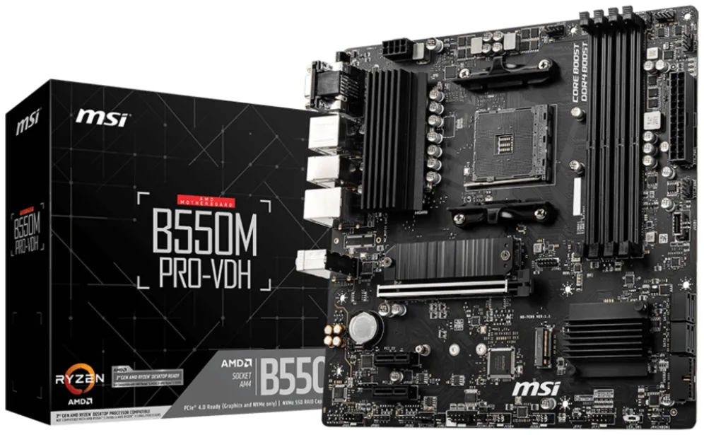 Placa base msi am4 b550m pro - vdh m - atx