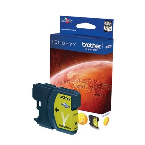 Cartucho tinta brother lc1100y amarillo 750 paginas mfc5890cn - dcp6690cw - mfc6490cw - mfc6890cdw
