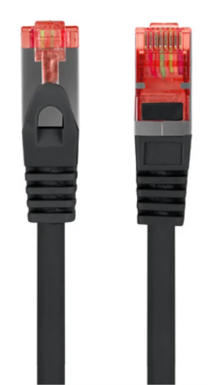 Cable red lanberg latiguillo cat.6 s - ftp lszh cu 2m negro fluke passed