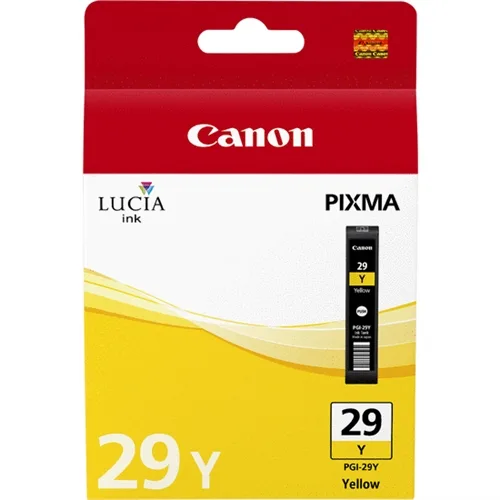 Cartucho tinta canon pgi - 29y amarillo pixma pro 1