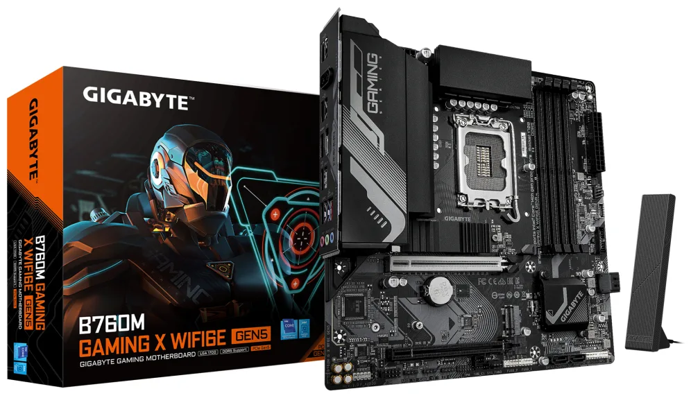 Placa base gigabyte b760m gaming x wifi6e gen5 mat - 4x ddr5