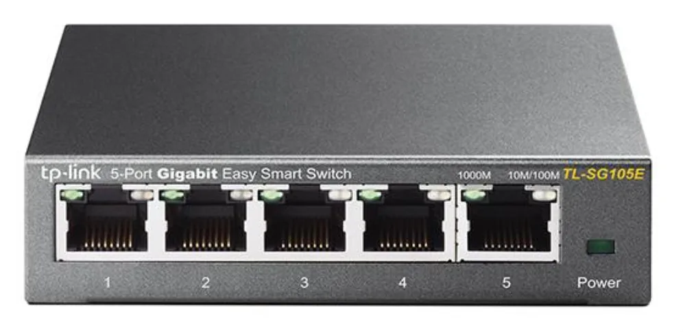 Switch 5 puertos 10 - 100 - 1000 tp - link gris