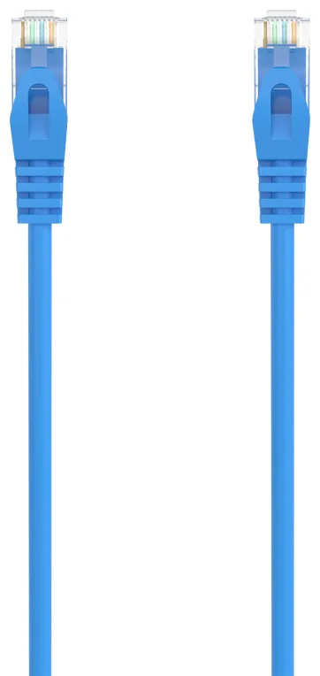 AISENS Cable de Red Latiguillo RJ45 LSZH Cat.6A 500 Mhz UTP AWG24, Azul, 1.0M