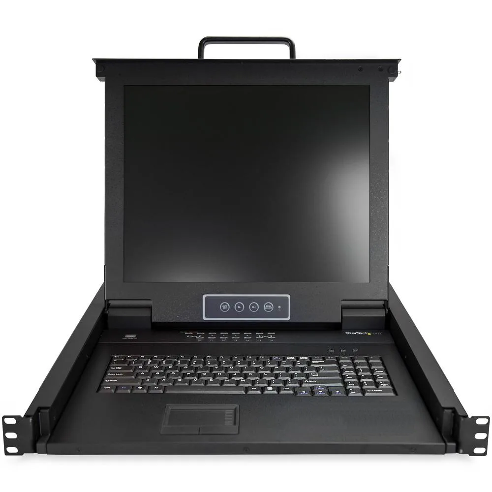 Consola kvm startech de montaje en rack de servidores 17 pulgadas 16 puertos