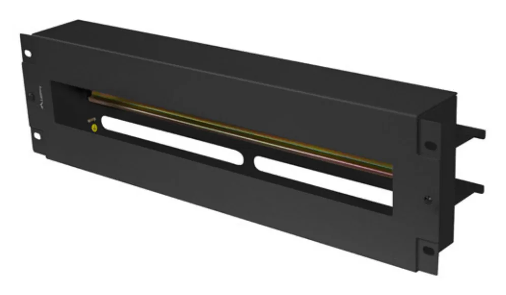 Panel lanberg de distribucion de tension 19'' 3u con rail din ts - 35 negro