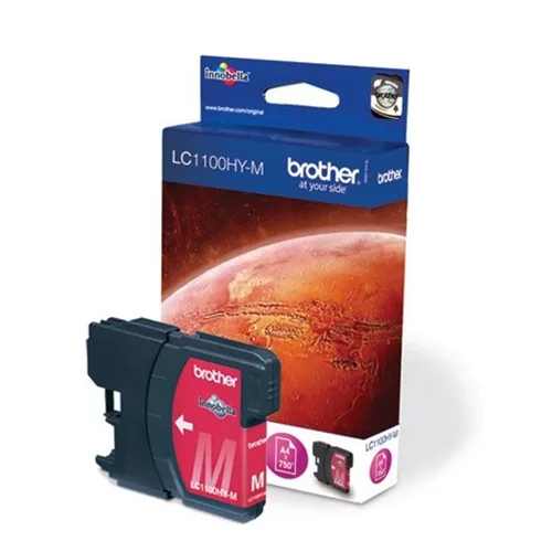 Cartucho tinta brother lc1100m magenta 750 paginas mfc5890cn - dcp6690cw - mfc6490cw - mfc6890cdw