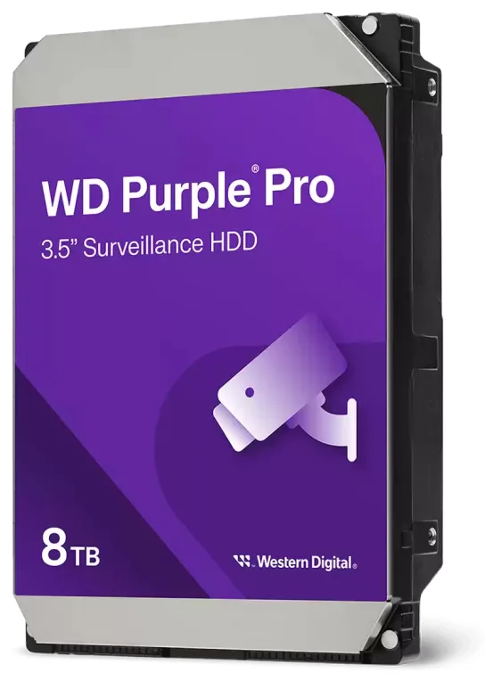 Western Digital Purple Pro Smart Video HDD 8TB disco duro interno 7200 RPM 3.5" SATA