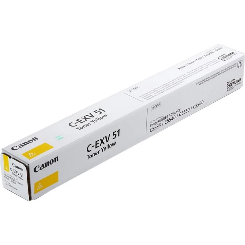 Toner canon c - exv51 amarillo 60000 paginas