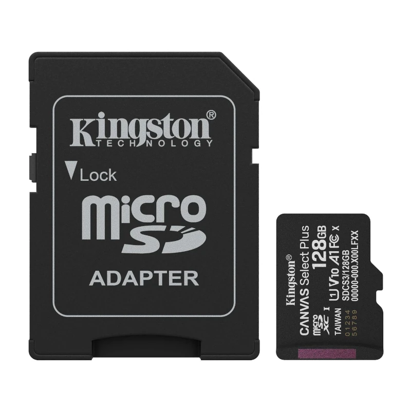 Kingston SDCS3-128GB microSD XC Gen3 150MB-s A1