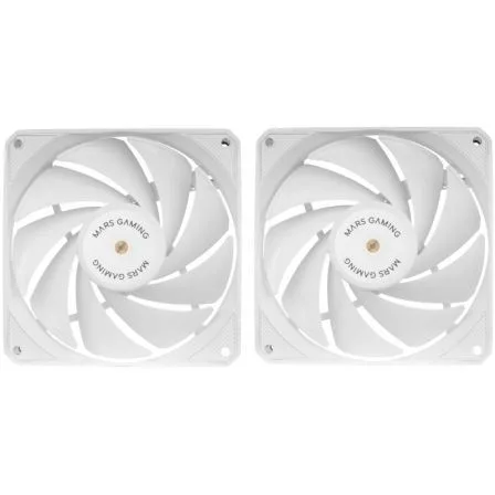 Ventilador mars gaming mfnclx2w 2 x 120mm blanco