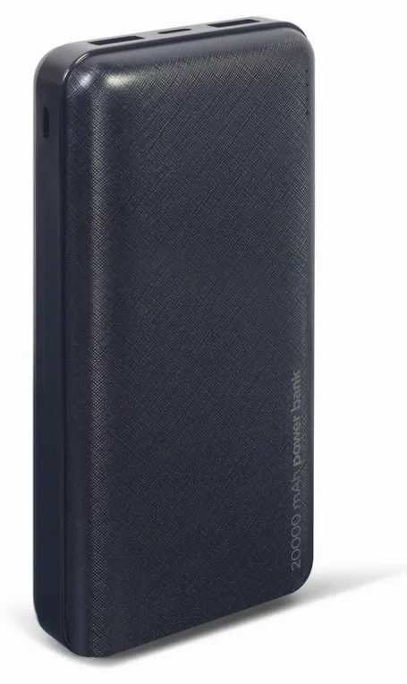 Gembird PB20-02 batería externa Polímero de litio 20000 mAh Negro