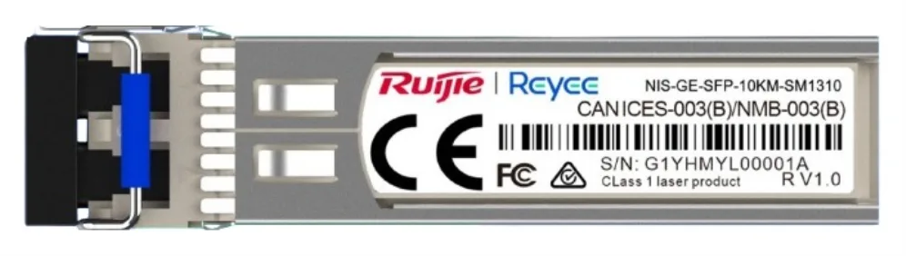 Ruijie Networks NIS-GE-SFP-10KM-SM1310 red modulo transceptor Fibra óptica 1000 Mbit/s 1310 nm