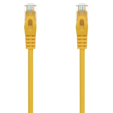 Cable de Red RJ45 AWG24 UTP Aisens A145-0565 Cat.6A/ LSZH/ 50cm/ Amarillo