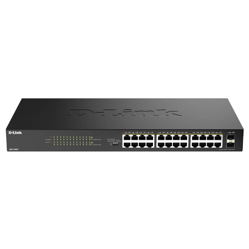 D-Link DGS-1026P-E Switch 24xGbE PoE+ 2xSFP
